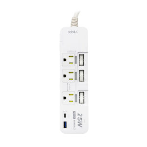 【安全達人C-53P25NC】4開3插3P 25W USB超級閃充延長線