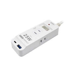 【安全達人C-08P25L】1開3插2P 25W USB超級閃充延長線