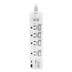 【安全達人K-60P25L】5開4插3P 25W USB快速閃充延長線