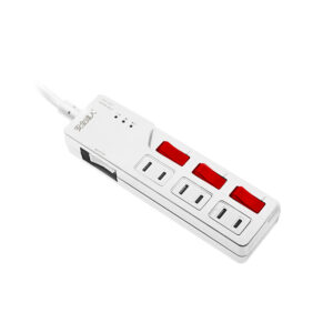 【安全達人C-61WF】 四開三插 2P 過載警報電源延長線