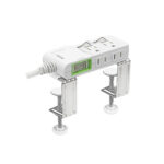 【安全達人K-101NC+C】4插2+3P 獨立插座 高溫自動斷電延長線 (含夾子配件)