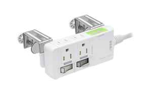 【安全達人K-101NC+C】4插2+3P 獨立插座 高溫自動斷電延長線 (含夾子配件)