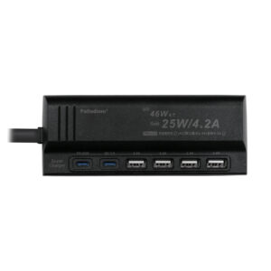 【Palladium UB-06P】PD25W 合計46W USB氮化鎵快充電源供應器 6孔